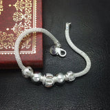 925 Silver Lucky Bead Bracelet for Women Charm Jewelry Gift