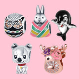 925 Silver Animal Charms Beads for DIY Bracelet