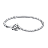 925 Silver Daisy Flower Charm Bracelet