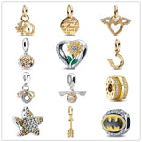 925 Silver DIY Necklace with Angel Wings Love Pendant