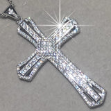 925 Silver Bible Jesus Cross Pendant Necklace