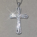 925 Silver Bible Jesus Cross Pendant Necklace