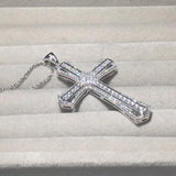 925 Silver Bible Jesus Cross Pendant Necklace
