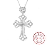925 Silver Bible Jesus Cross Pendant Necklace for women men Crucifix Charm