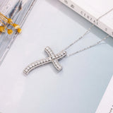 925 Silver Bible Jesus Cross Pendant Necklace Crucifix Charm
