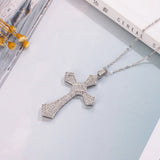 925 Silver Bible Jesus Cross Pendant Necklace Crucifix Charm N020