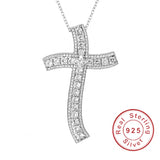 925 Silver Bible Jesus Cross Pendant Necklace Crucifix Charm