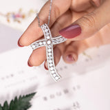 925 Silver Bible Jesus Cross Pendant Necklace Crucifix Charm
