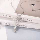 925 Silver Bible Jesus Cross Pendant Necklace Crucifix Charm