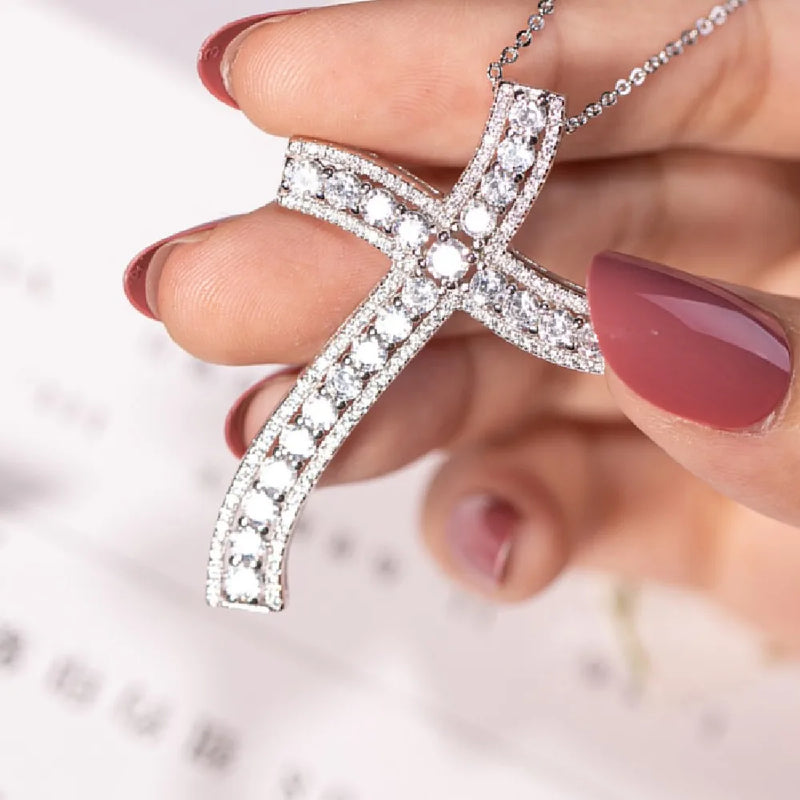 925 Silver Bible Jesus Cross Pendant Necklace Crucifix Charm
