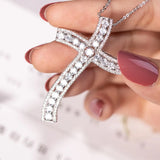 925 Silver Bible Jesus Cross Pendant Necklace Crucifix Charm