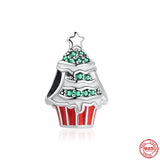 925 Silver Christmas Charm Bracelet Set