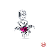 925 Silver Fit snake Bracelet Jewelry Angel Charms DIY Europe Fine Bead Pendant