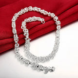 925 Silver Necklace Chain For Women Men Jewelry Gift