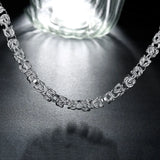 925 Silver Necklace Chain For Women Men Jewelry Gift