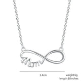 925 Silver Necklace MOM Letter Necklace Charm Clavicle Chain Jewelry