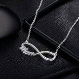 925 Silver Necklace MOM Letter Necklace Charm Clavicle Chain Jewelry