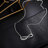 925 Silver Necklace MOM Letter Necklace Charm Clavicle Chain Jewelry