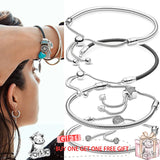 925 Silver Pan Bracelet Self Adjusting Star Button Pan Bracelet for Women