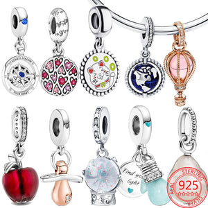 925 Silver Angel Night Light Charm for Bracelets & Necklaces