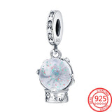925 Silver Angel Night Light Charm for Bracelets & Necklaces