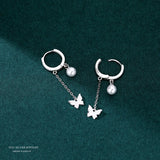 Small Silver Butterfly Earrings 14k Jewelry