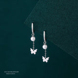 Small Silver Butterfly Earrings 14k Jewelry