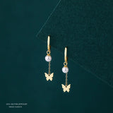 Small Silver Butterfly Earrings 14k Jewelry