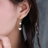 Small Silver Butterfly Earrings 14k Jewelry