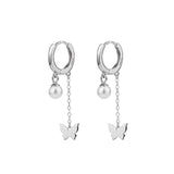 Small Silver Butterfly Earrings 14k Jewelry