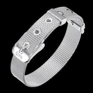 925 Sterling Silver 10mm Hammock Bracelet Glamour Jewelry