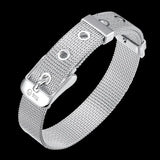 925 Sterling Silver 10mm Hammock Bracelet Glamour Jewelry