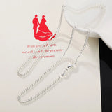 925 Sterling Silver 2mm Side Chain Necklace For Woman Man
