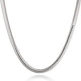 925 Sterling Silver 6mm Flat Snake Chain Necklace For Wedding Party