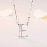 925 Sterling Silver 26 Letter Necklace Personal Jewelry For Women
