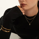 925 Silver Alphabet Necklace Choker A-Z Letters Chain Birthday Gift