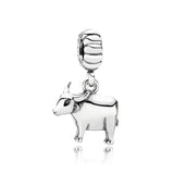 925 Silver Animal Charm Bead for DIY Jewelry