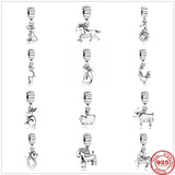 925 Silver Animal Charm Bead for DIY Jewelry