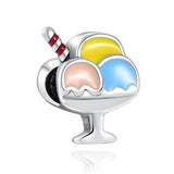 925 Silver Bead Accessories Wine Cup Charm for DIY Bracelet