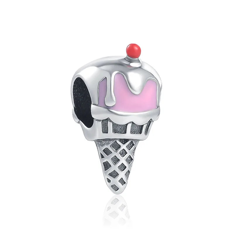 925 Silver Bead Accessories Wine Cup Charm for DIY Bracelet