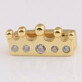 925 Silver Charm Reflexions Crown Clip With Crystal Beads for Bracelet
