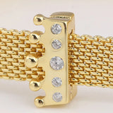925 Silver Charm Reflexions Crown Clip With Crystal Beads for Bracelet
