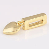 925 Silver Reflexions Floating Heart Clip Pendant Bead