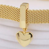 925 Silver Reflexions Floating Heart Clip Pendant Bead