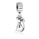 925 Silver Beaded Zodiac Charm Accessories Bracelet Pendant