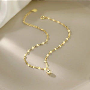 925 Silver Beads Anklet Foot Chain for Women Jewelry