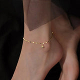 925 Silver Beads Anklet Foot Chain for Women Jewelry