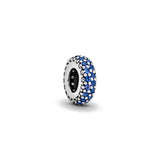 925 Silver Demon Eyes Zirconia Beads for Charms Bracelet