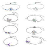 925 Silver Travel Magic Eye Bracelet Women's Jewelry