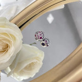 925 Sterling Silver Eye Heart Flower Charm Bead Pendant for Bracelets